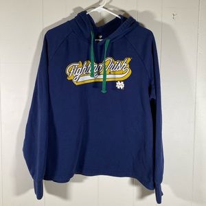 Notre Dame Fighting Irish Navy sweatshirt hoodies women’s size large